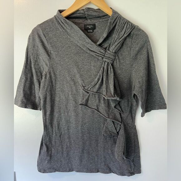 Deletta Tops - Delete Mock Tie Shirt